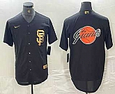 Men's San Francisco Giants Team Big Logo Black Gold Cool Base Stitched Baseball Jerseys,baseball caps,new era cap wholesale,wholesale hats